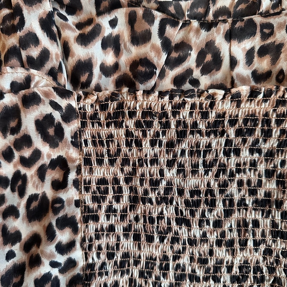 Cheetah print cropped tank top - Picture 4 of 6